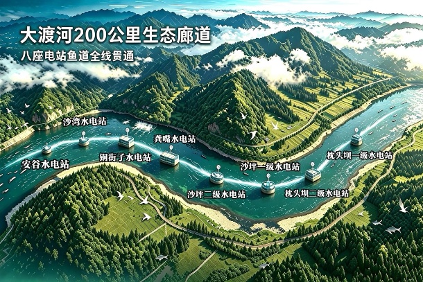 1图为八座电站鱼道全线贯通展示图_副本 1图为八座电站鱼道全线贯通展示图_副本